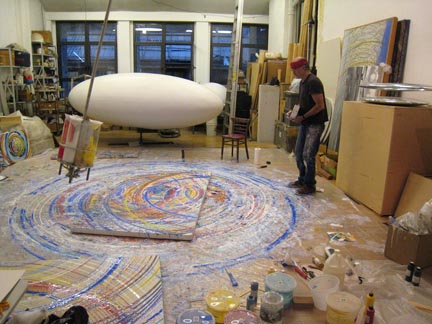 Tom Shannon in his studio